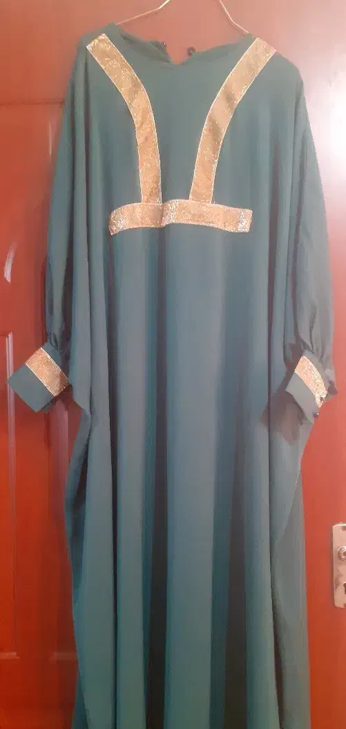 مانتو عبایی سبز زنگ|لباس|دزفول, |دیوار