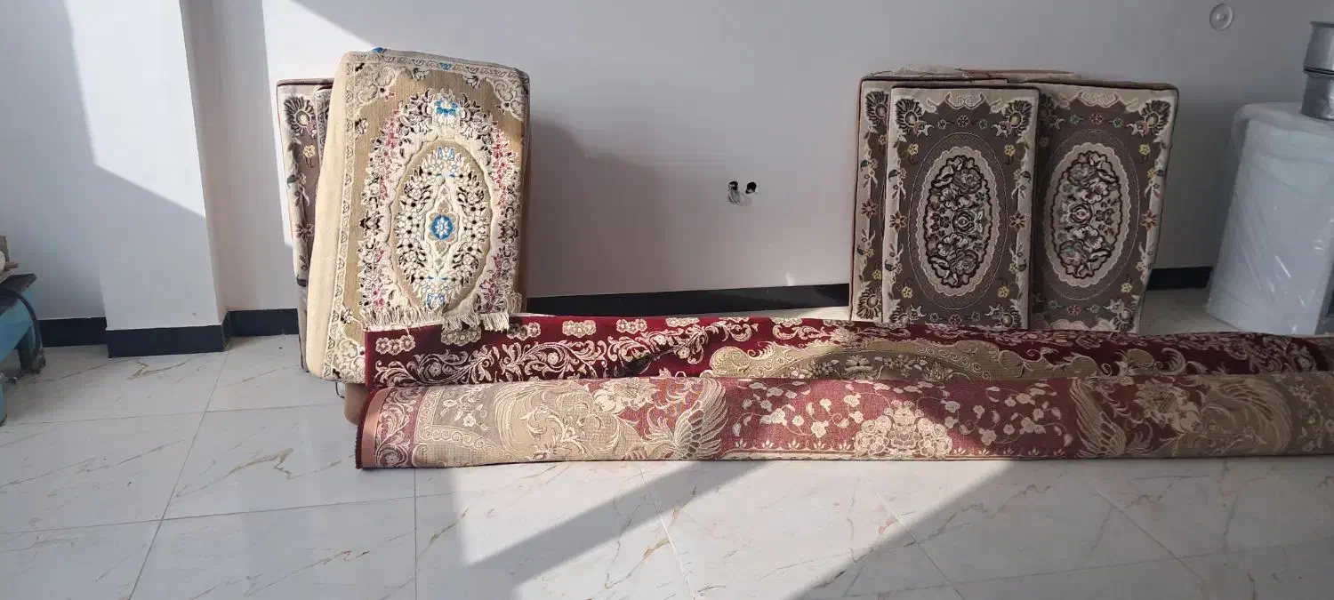 فروش فرش دست دوم با پشتی|فرش|دلبران, |دیوار