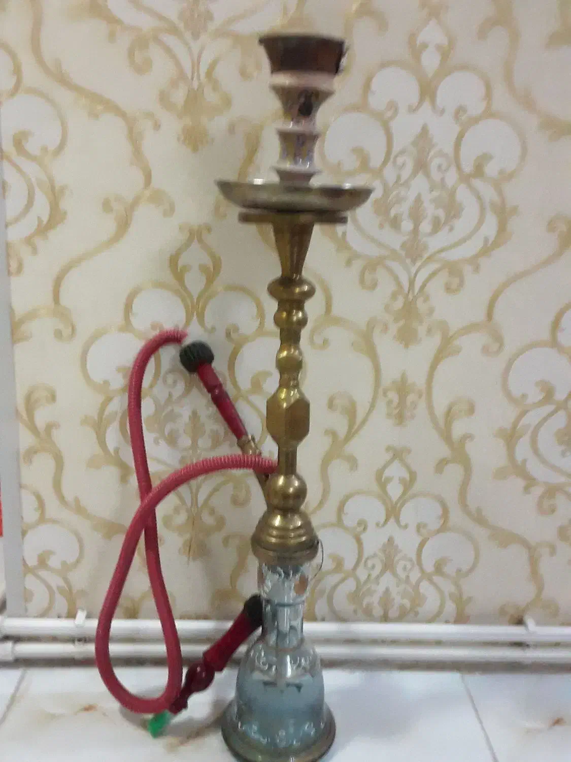 قلیان بزرگ برنزی تو پر|زیورآلات و اکسسوری|مرند, |دیوار