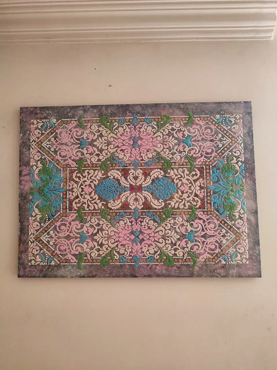 تابلو دکوراتیو طرح فرش|تابلو، نقاشی، عکس|اصفهان, برازنده|دیوار