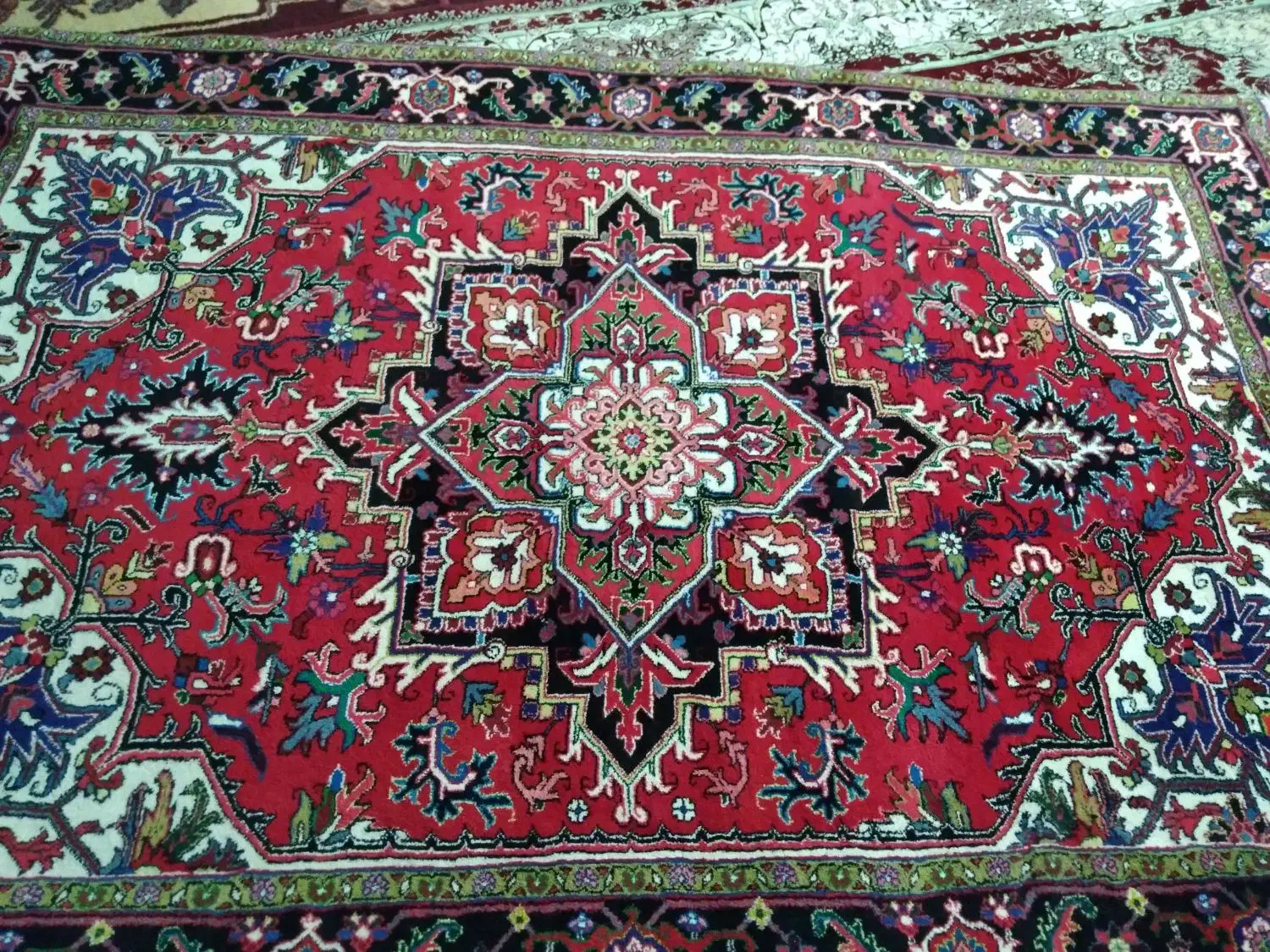 فرش ۶ متری هریس بارماخ توخوش|فرش|باسمنج, |دیوار