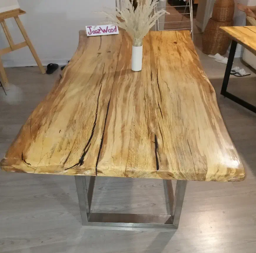 میز اسلب روستیک رزینی|میز و صندلی غذاخوری|محمودآباد, |دیوار