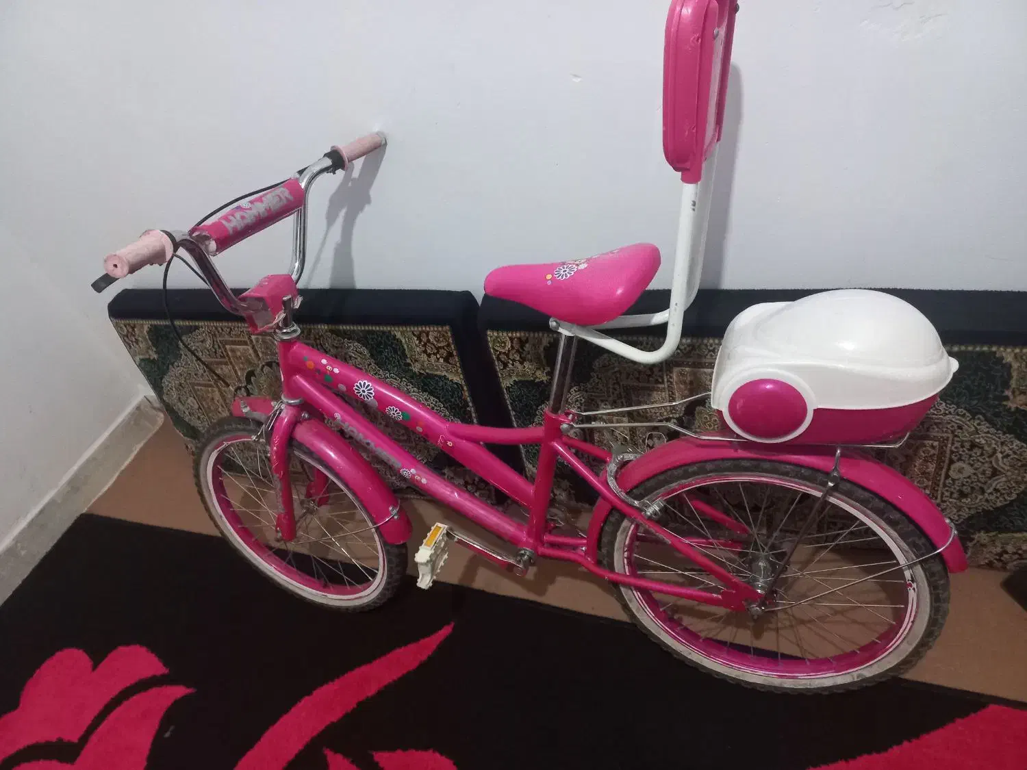 دوچرخه ۲۰ دخترانه صورتی|دوچرخه، اسکیت، اسکوتر|پاکدشت, شهرک امام رضا|دیوار