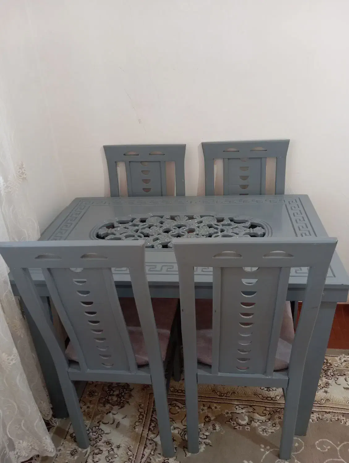 میز نهار خوری ۴نفره|میز و صندلی غذاخوری|قوچان, |دیوار