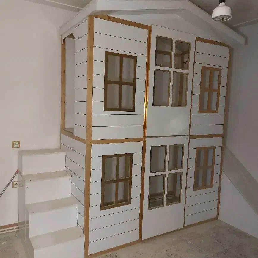 تخت خواب دونفره  بامیزتحریردونفره همراه باتشک تخت|تخت و سرویس خواب|ایلام, |دیوار