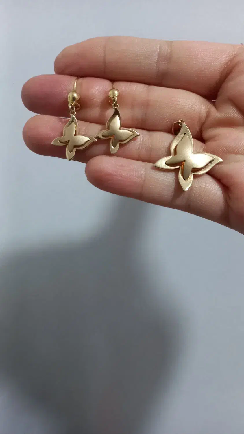 طلا نیم ست و گوشواره|جواهرات|قم, پردیسان|دیوار