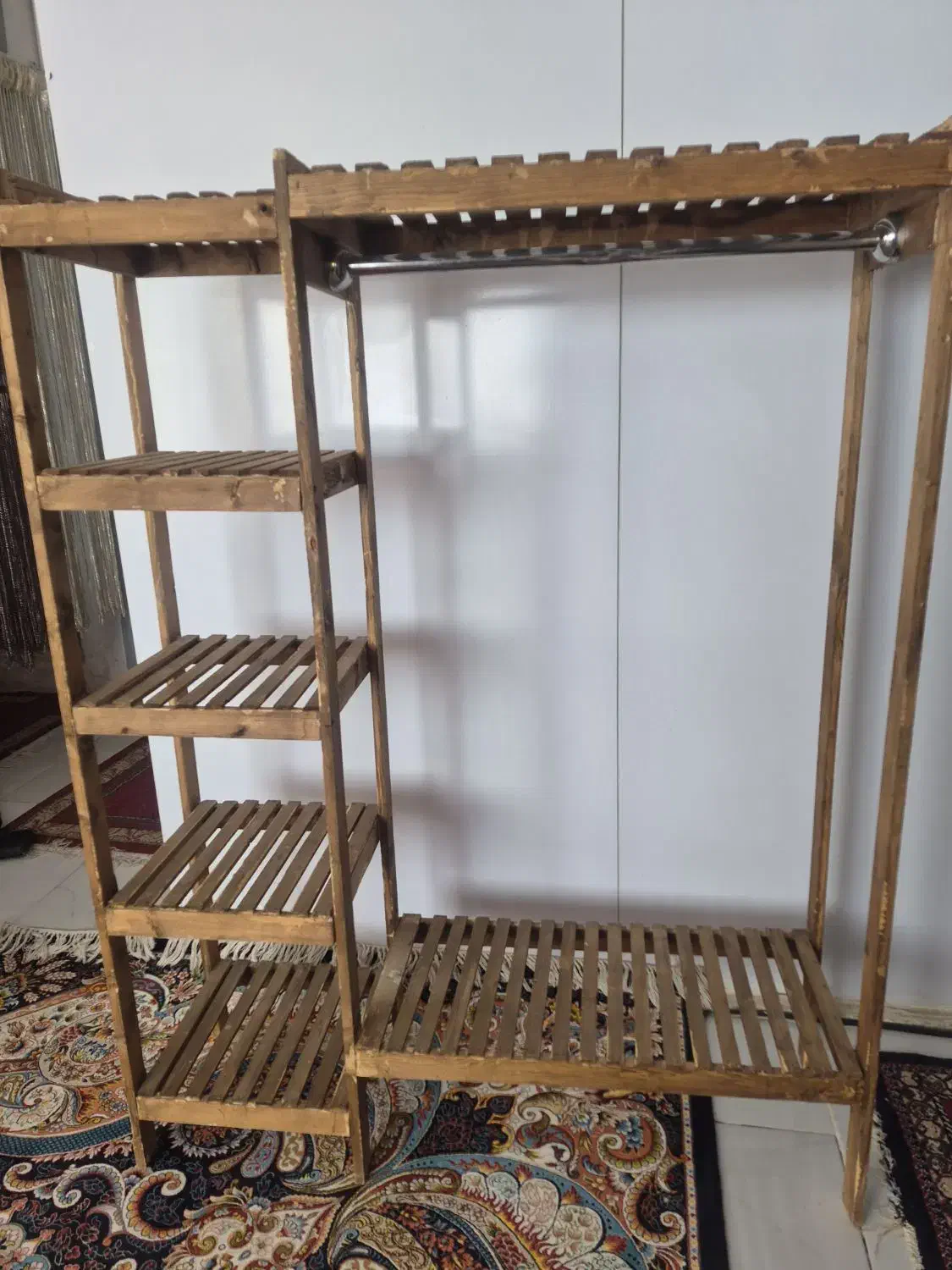 رگال چوبی لباس|جاکفشی، کمد، دراور|زاهدان, |دیوار