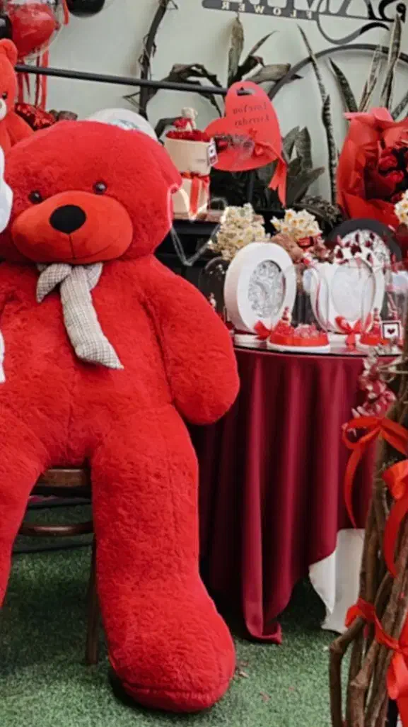 خرس قرمز ولنتاین|مجسمه، تندیس، ماکت|رشت, منظریه|دیوار