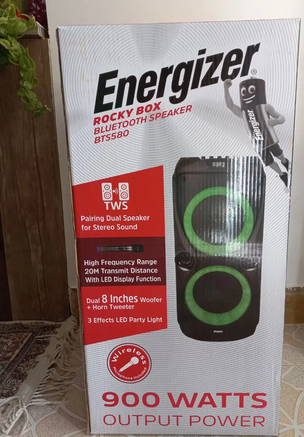 اسپیکر پارتی باکس بلوتوثی انرجایزر BTS 580|سیستم صوتی خانگی|شیراز, رکن‌آباد|دیوار