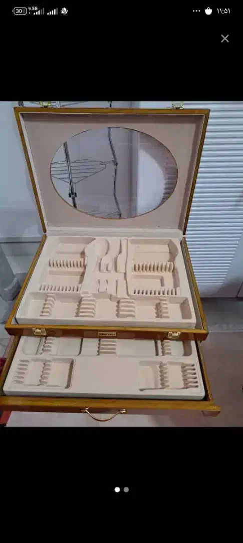 صندوقچه قاشق وچنگال|ظروف سرو و پذیرایی|اصفهان, شهرک مهدیه|دیوار