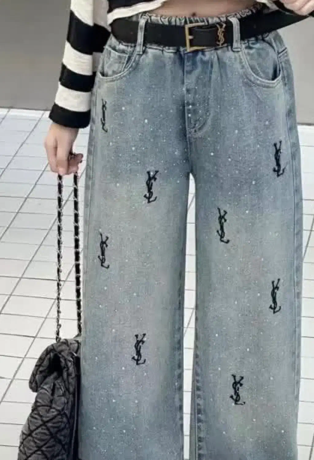 شلوار جین نو سایز تا ۴۲ اندازست مدل واید خارجی|لباس|تهران, تجریش|دیوار