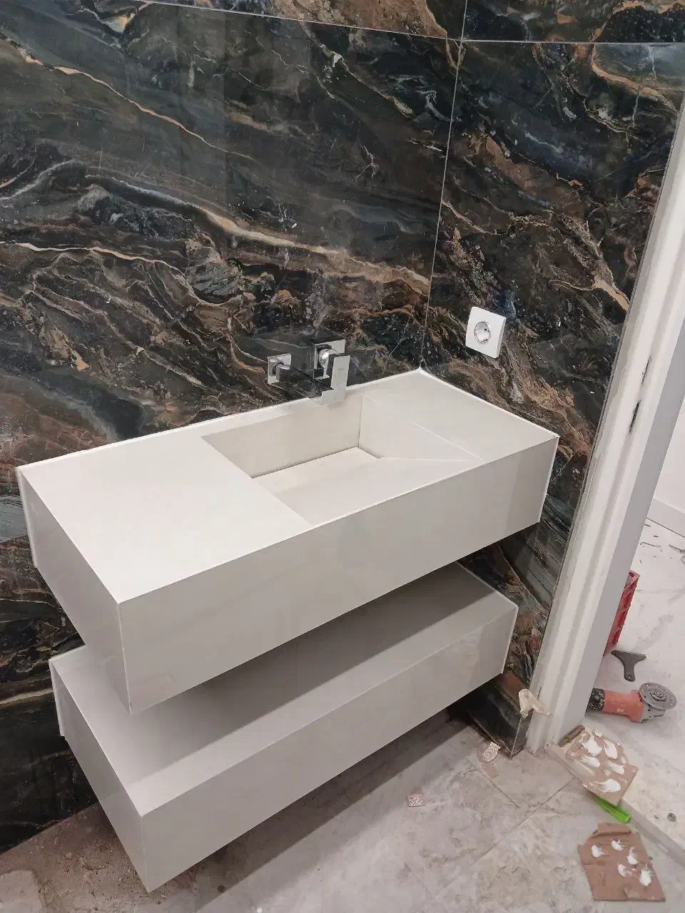 ساخت روشویی سرامیکی|لوازم سرویس بهداشتی|صومعه‌سرا, |دیوار