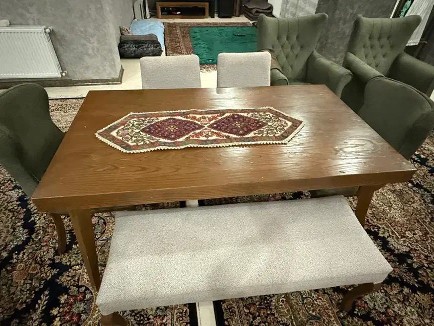 میز نهار خوری شش نفره تک|میز و صندلی غذاخوری|کرمان, |دیوار