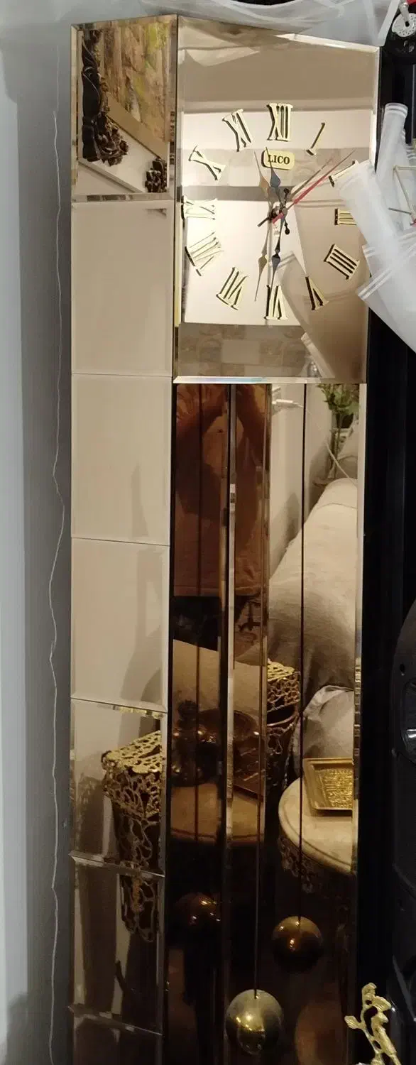 ساعت ایستاده آینه ای و میز تلوزیون|ساعت دیواری و تزئینی|ساوه, |دیوار