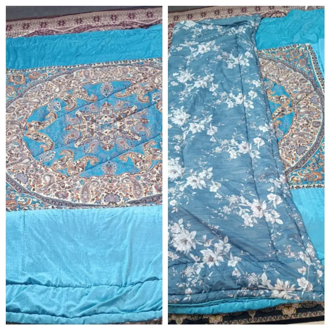 لحاف کرسی پشم شیشه دو رو یک رو مخمل|رختخواب، بالش، پتو|ری, علایین|دیوار