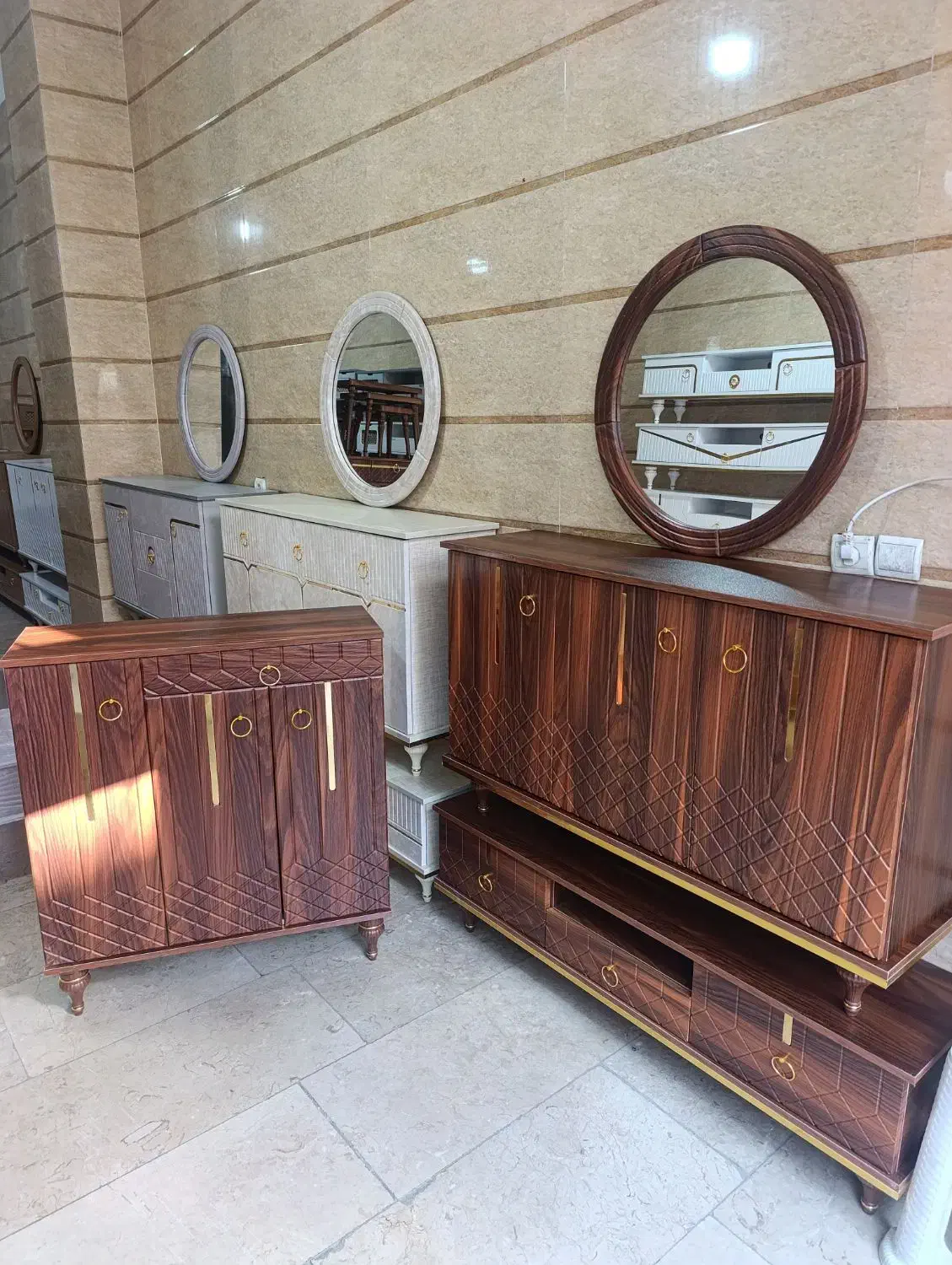 جاکفشی ترکیبی ام دی اف|جاکفشی، کمد، دراور|قدس, شهر‌قدس|دیوار