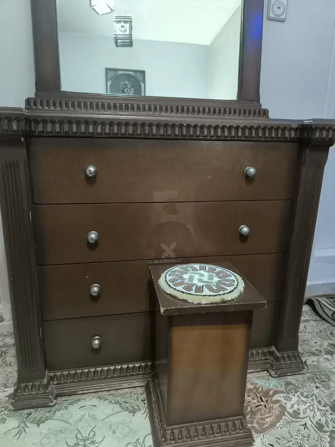 سرویس خواب دو نفره چوبی|تخت و سرویس خواب|تهران, فرزانه|دیوار