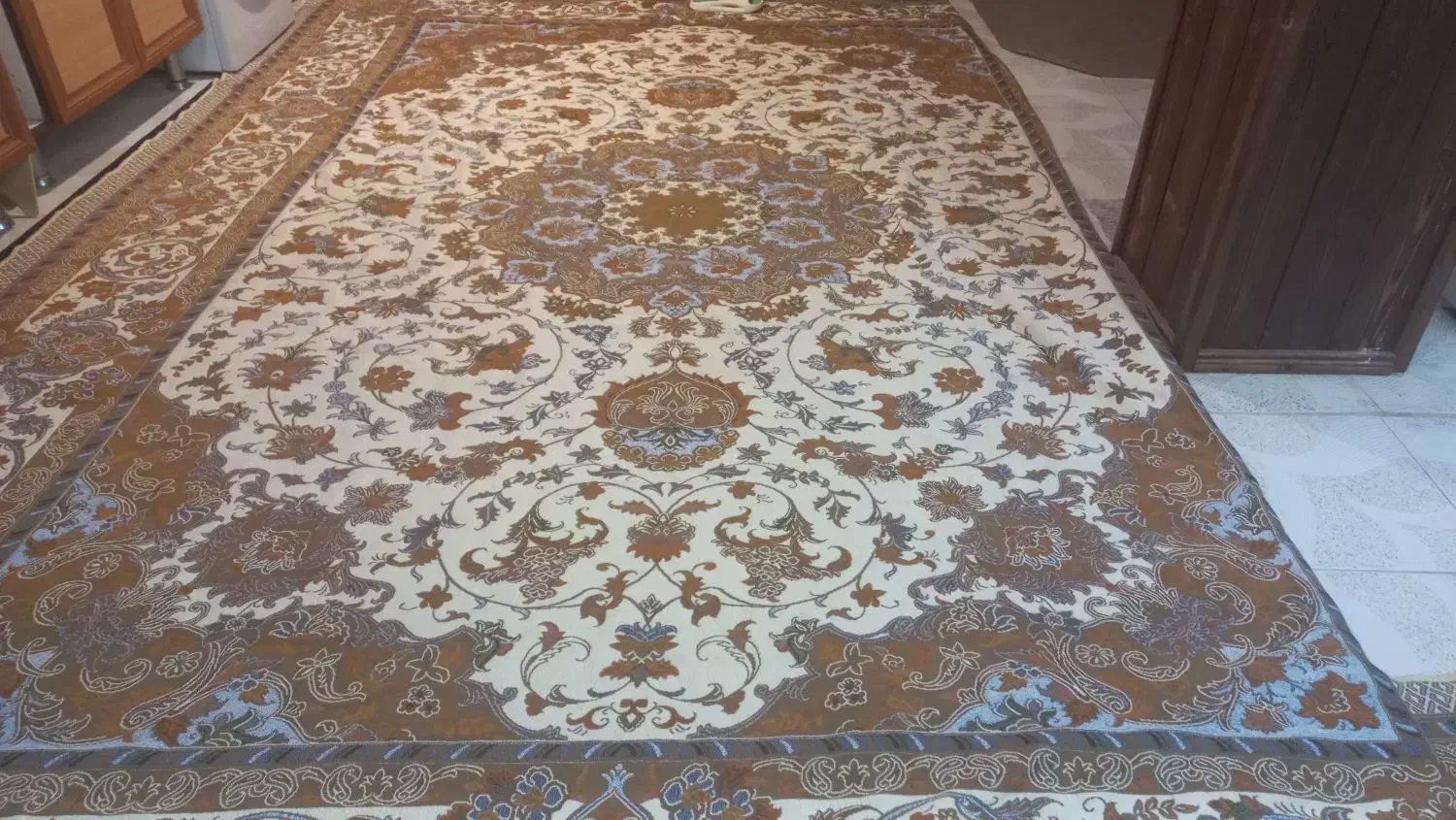 رو فرشی گل بافت اصل یزد|روفرشی|نوشهر, |دیوار