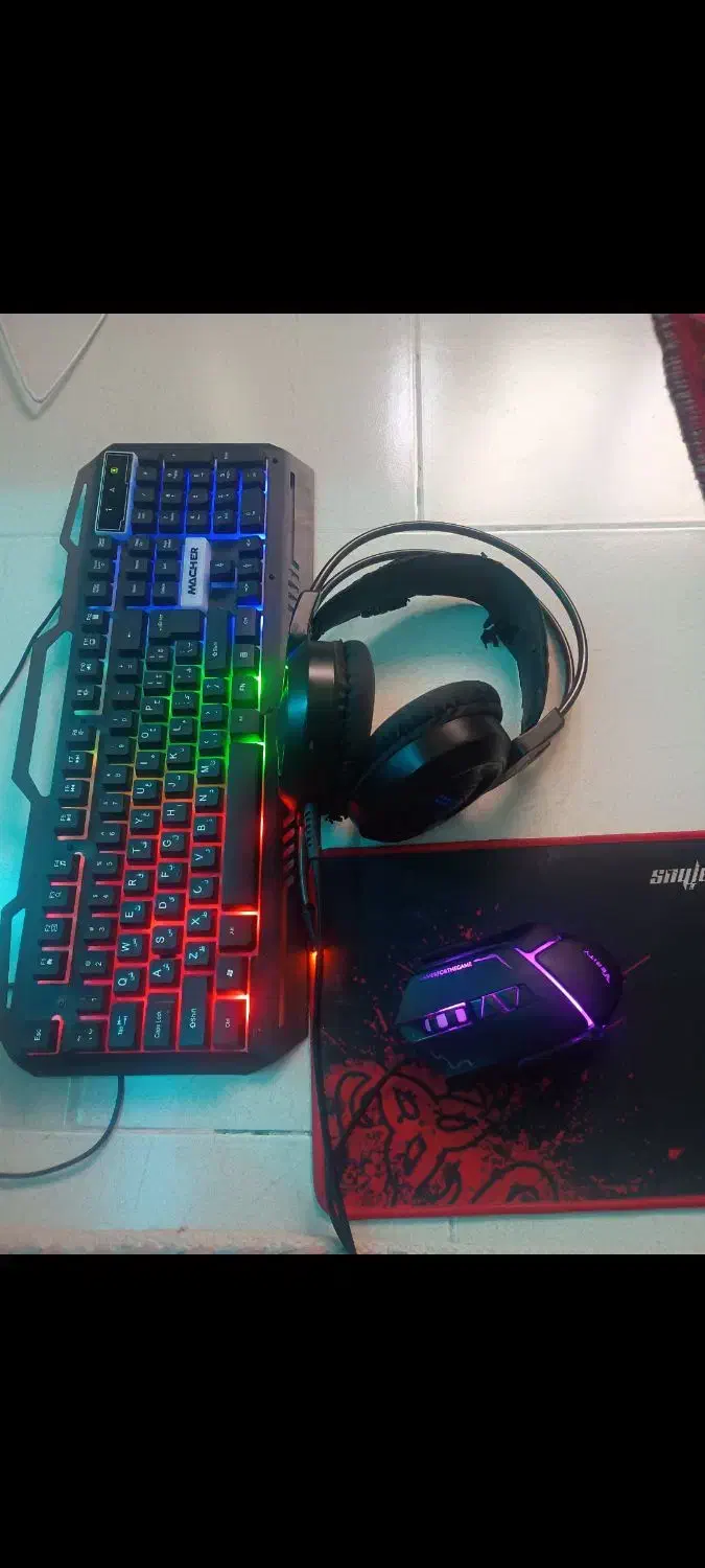 کیس گیمینگ قوی با لوازم /معاوضه|رایانه رومیزی|یزد, |دیوار