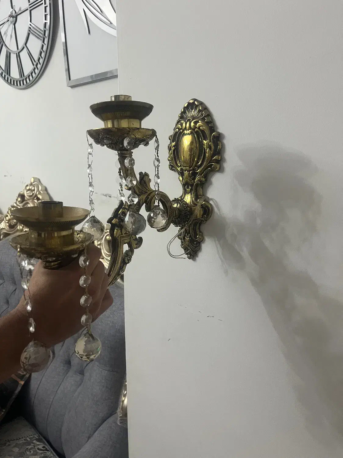 دیوار کوب برنز|لوستر و چراغ آویز|تهران, شادآباد|دیوار