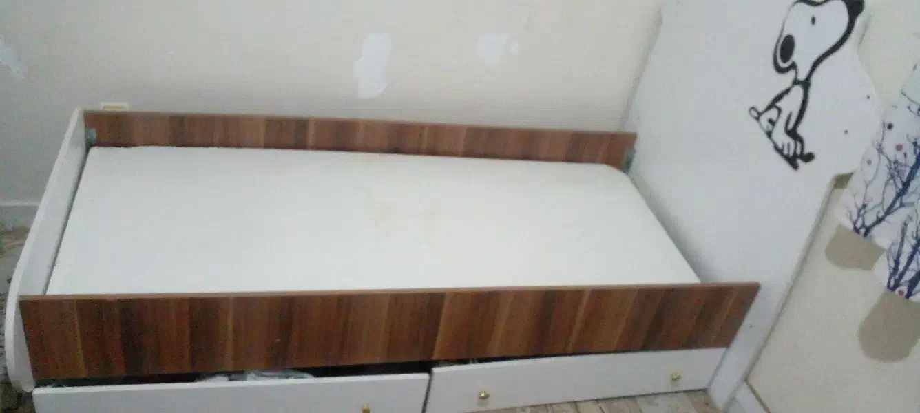 تخت و دراور کودک و نوجوان|تخت و سرویس خواب|پرند, فاز ۶|دیوار