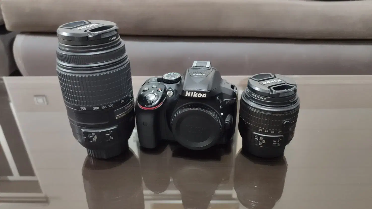 دوربین نیکون Nikon d5300 با دو لنز ‌18-55 و 55-300|دوربین عکاسی و فیلم‌برداری|آزادشهر, |دیوار