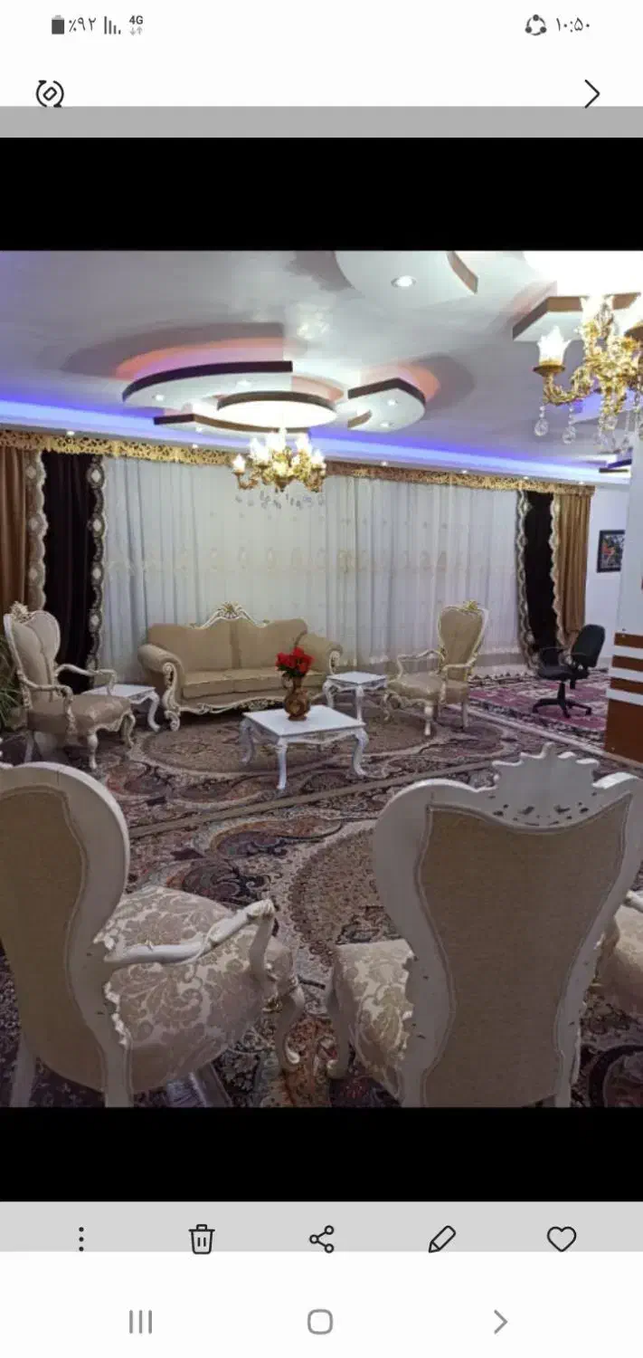 مبل  سلطنتی ۹ نفر|مبلمان خانگی و میز عسلی|سپیدان, |دیوار