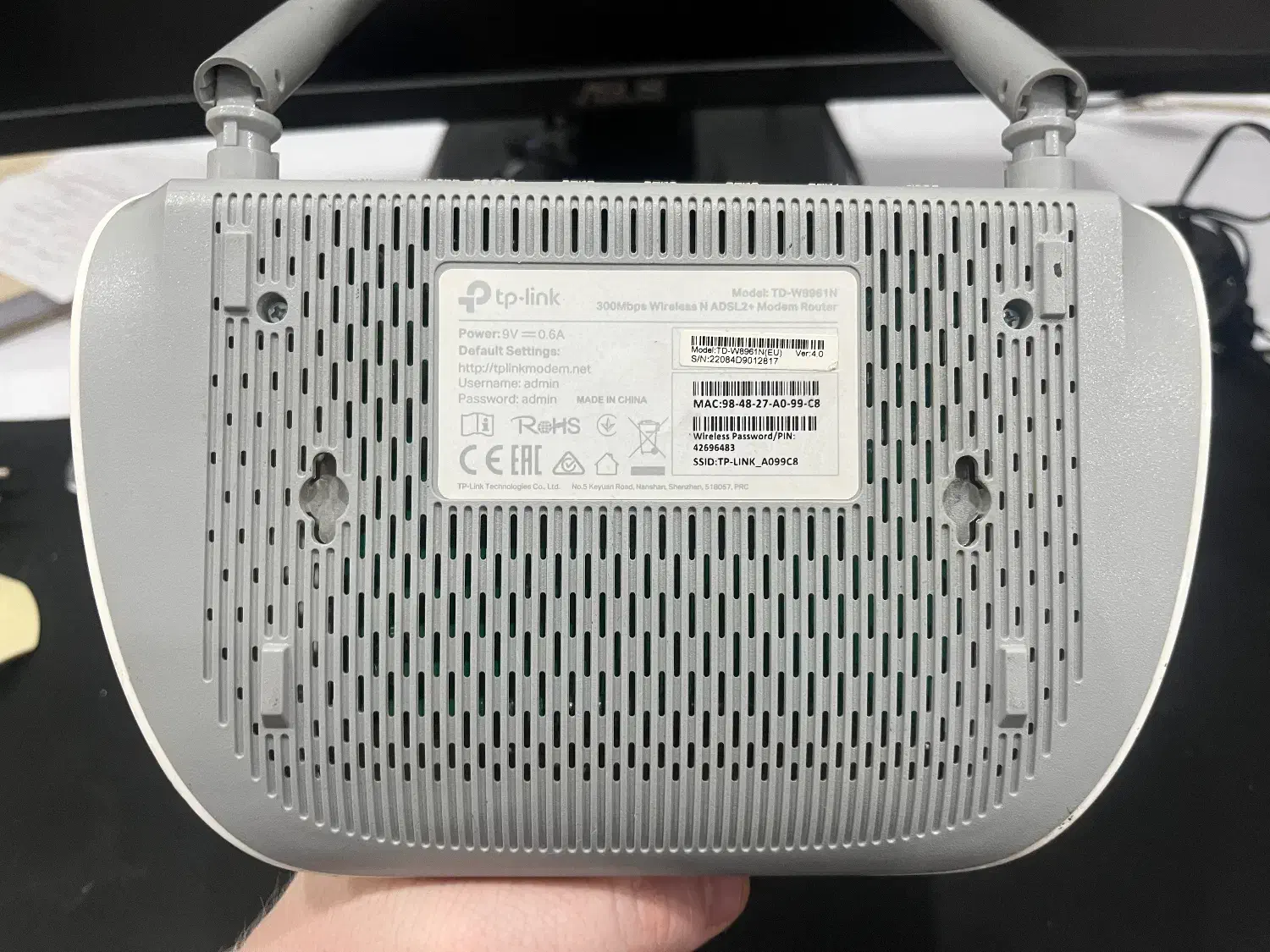 مودم adsl دو آنتنه|مودم و تجهیزات شبکه|قم, بنیاد|دیوار