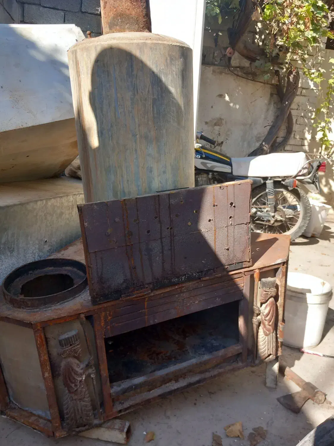 بخاری هیزمی طرح هخامنشی|بخاری، هیتر، شومینه|گنبد کاووس, |دیوار