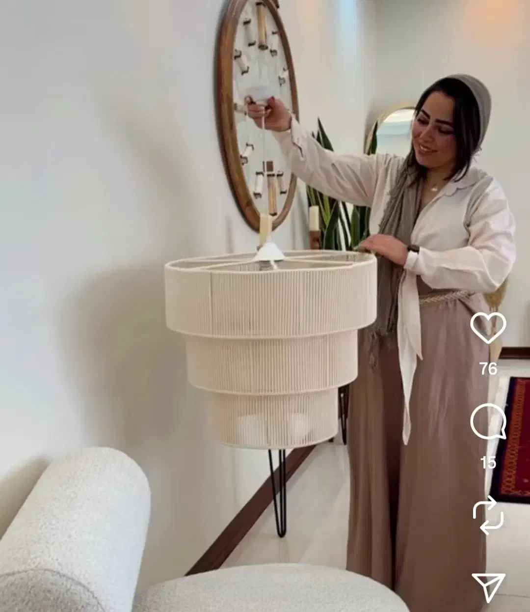 مکرومه|لوستر و چراغ آویز|تهران, علی‌آباد|دیوار