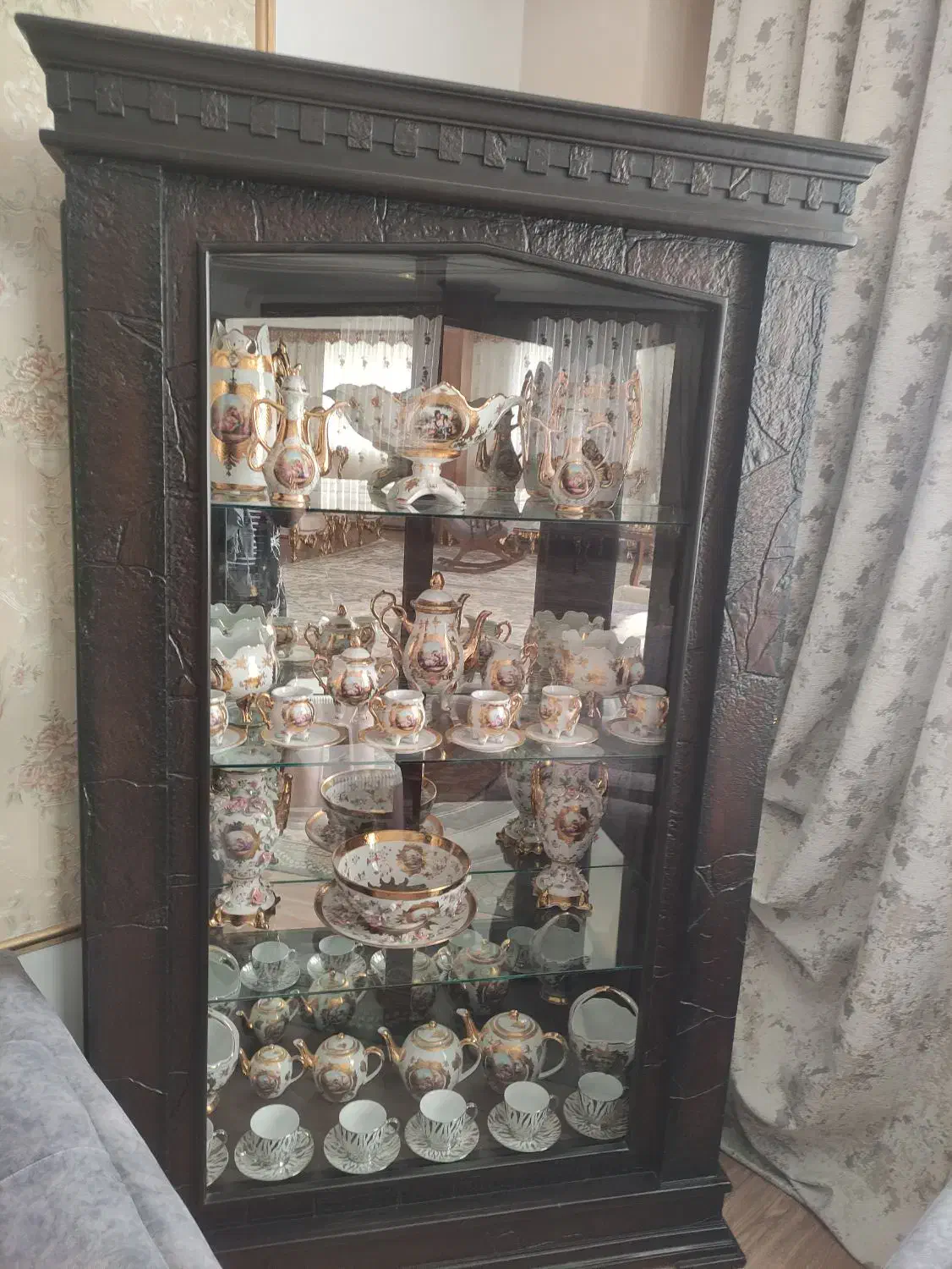 بوفه تمام چوب|بوفه، ویترین، کنسول|یزد, |دیوار