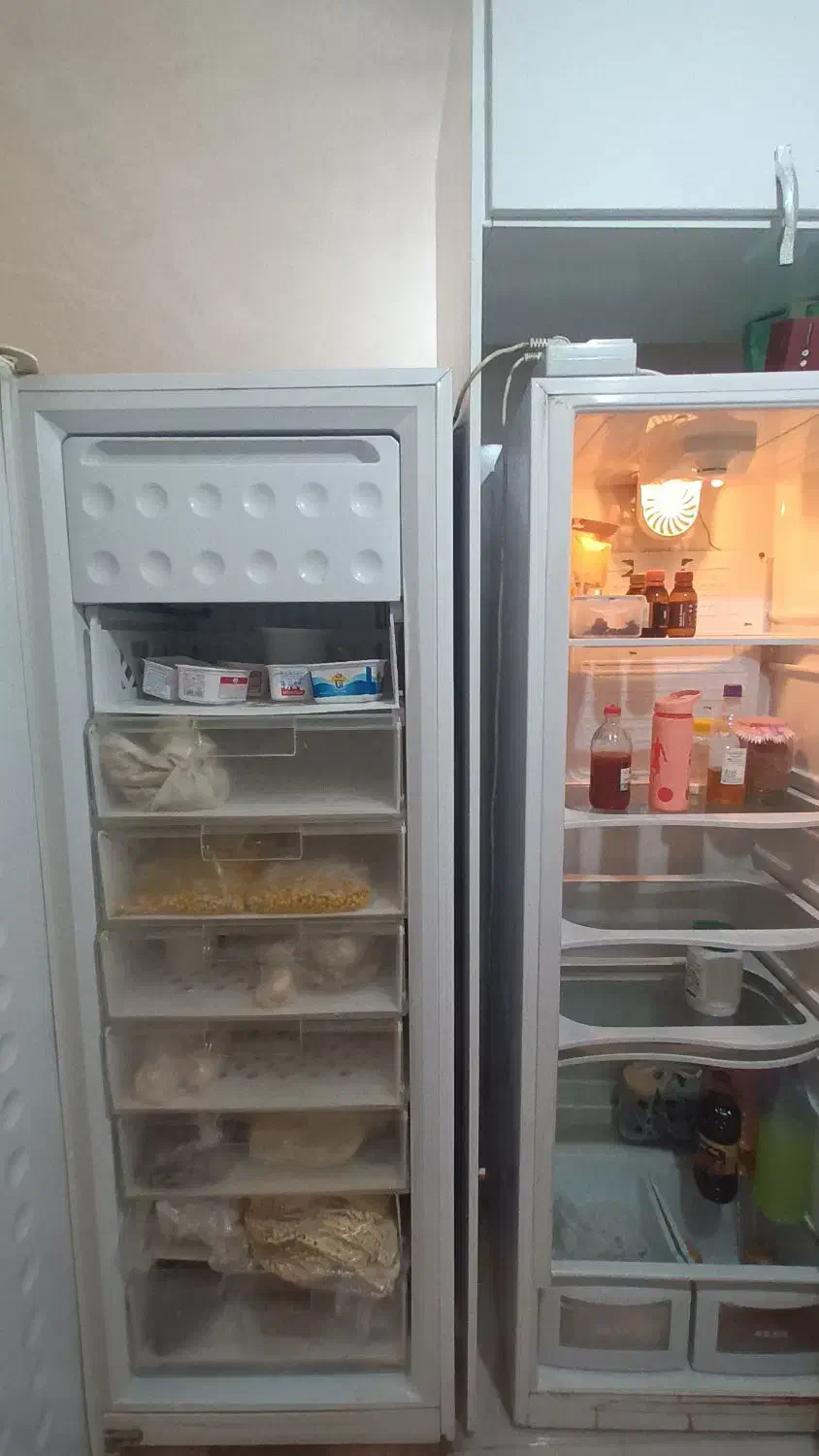 یخچال دو قلو الکترو استیل|یخچال و فریزر|هشتگرد, فاز ۱ مهستان|دیوار