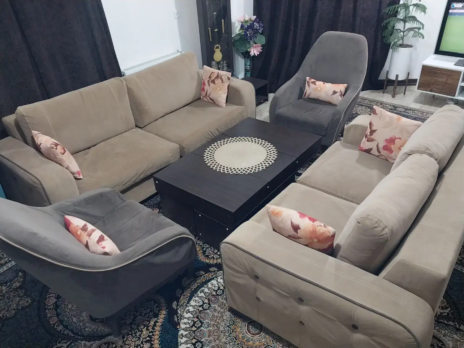 فروش مبل ۹ نفره|مبلمان خانگی و میز عسلی|گالیکش, |دیوار