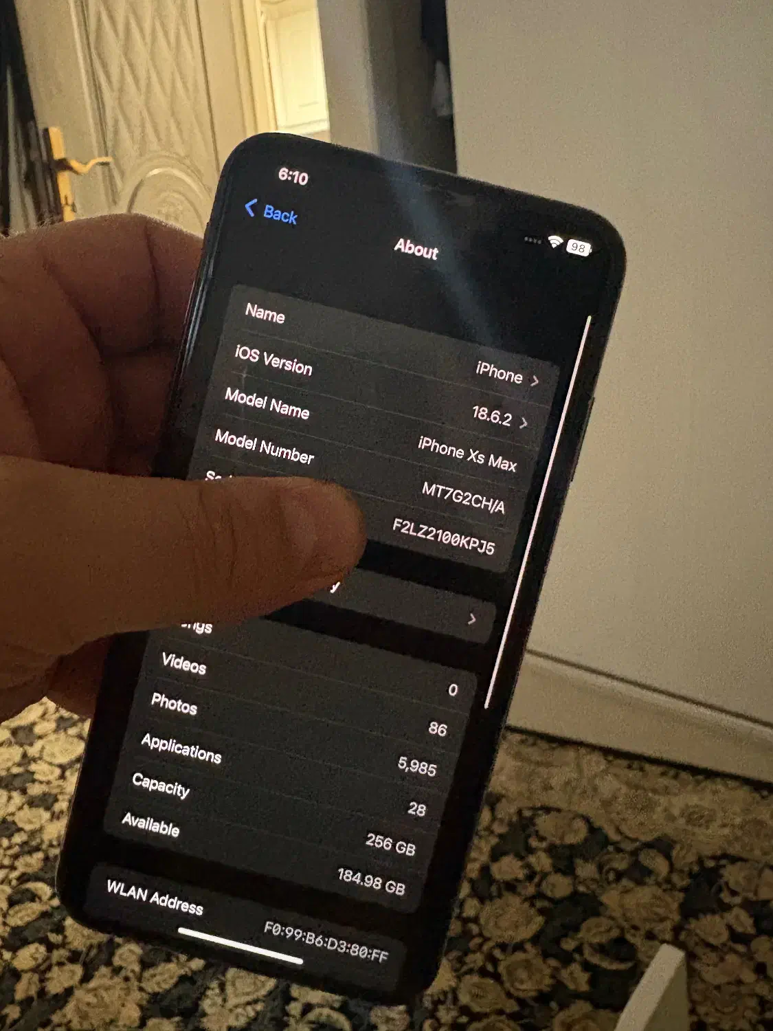 Iphone xs max 256g 2sim gold|موبایل|تهران, فلسطین (میدان انقلاب)|دیوار