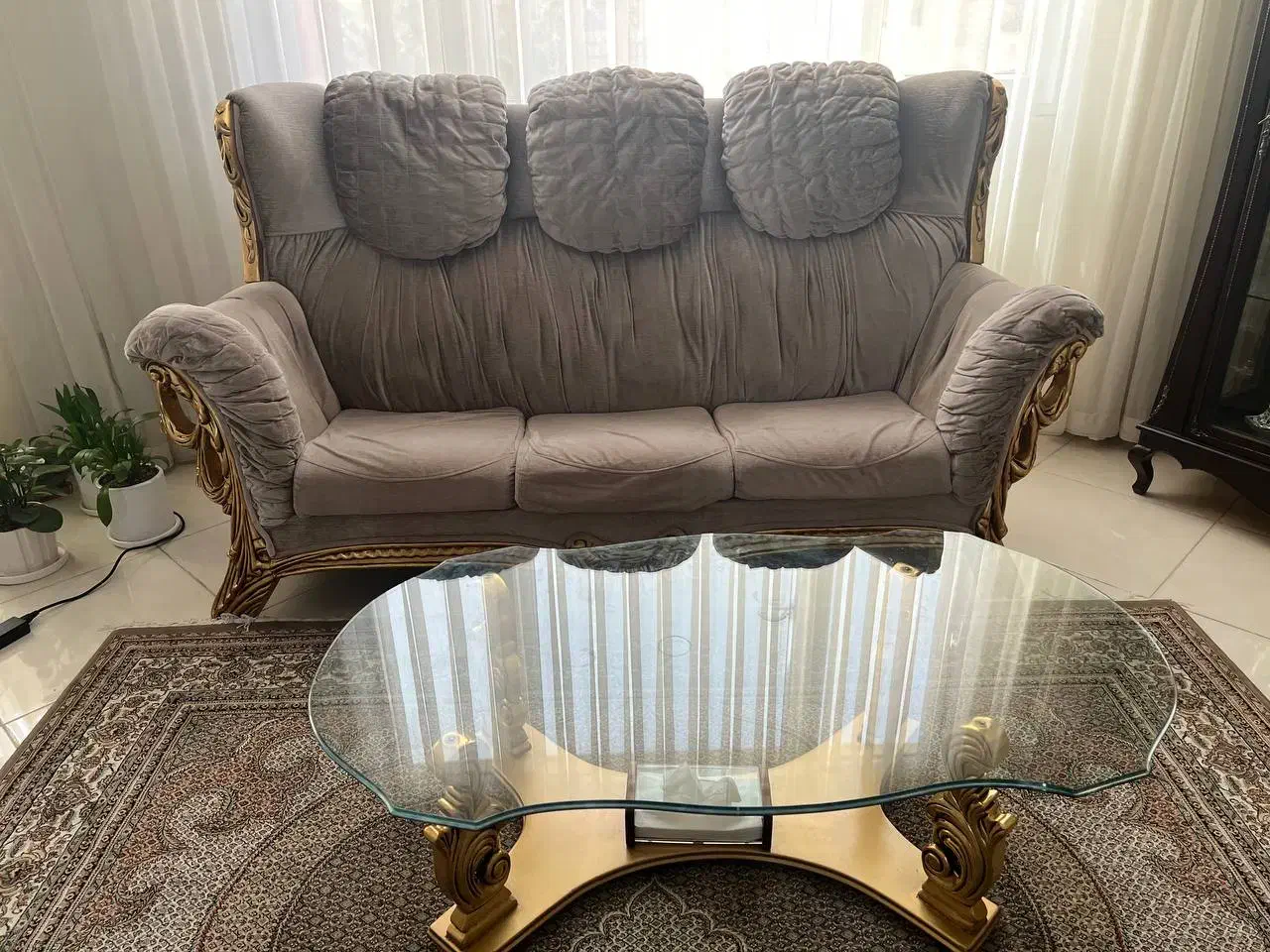 مبل ۷ نفره سالم با ۶ صندلی غذاخوری|مبلمان خانگی و میز عسلی|اسلام‌شهر, شهرک الهیه|دیوار