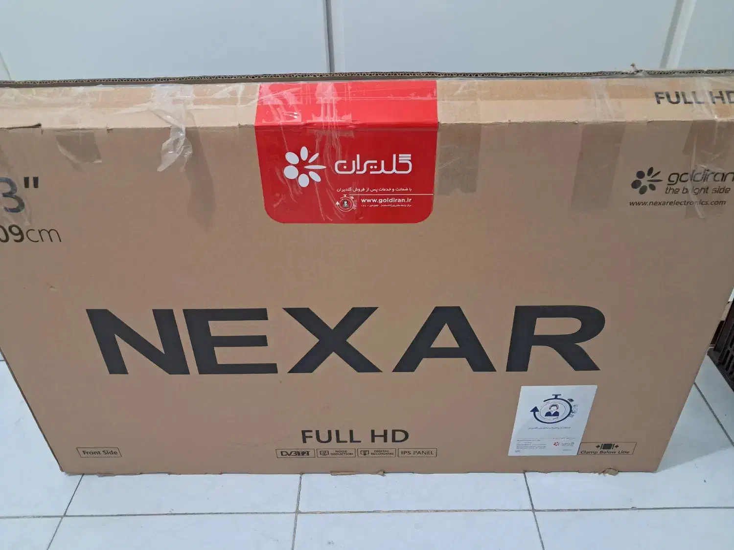 ال ای دی ۴۳ نکسار شرکت گلدیران نو|تلویزیون و پروژکتور|اصفهان, خانه اصفهان|دیوار