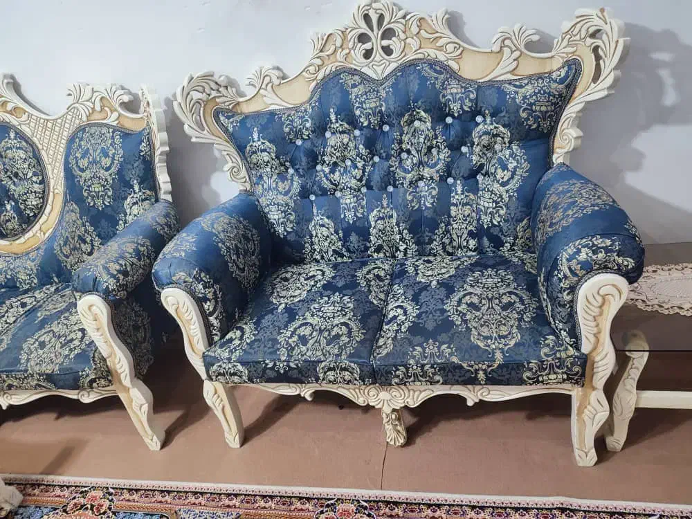 مبل استیل 7نفر سالم بدونه شکستگی و فروع رفتگی|مبلمان خانگی و میز عسلی|نسیم‌شهر, |دیوار