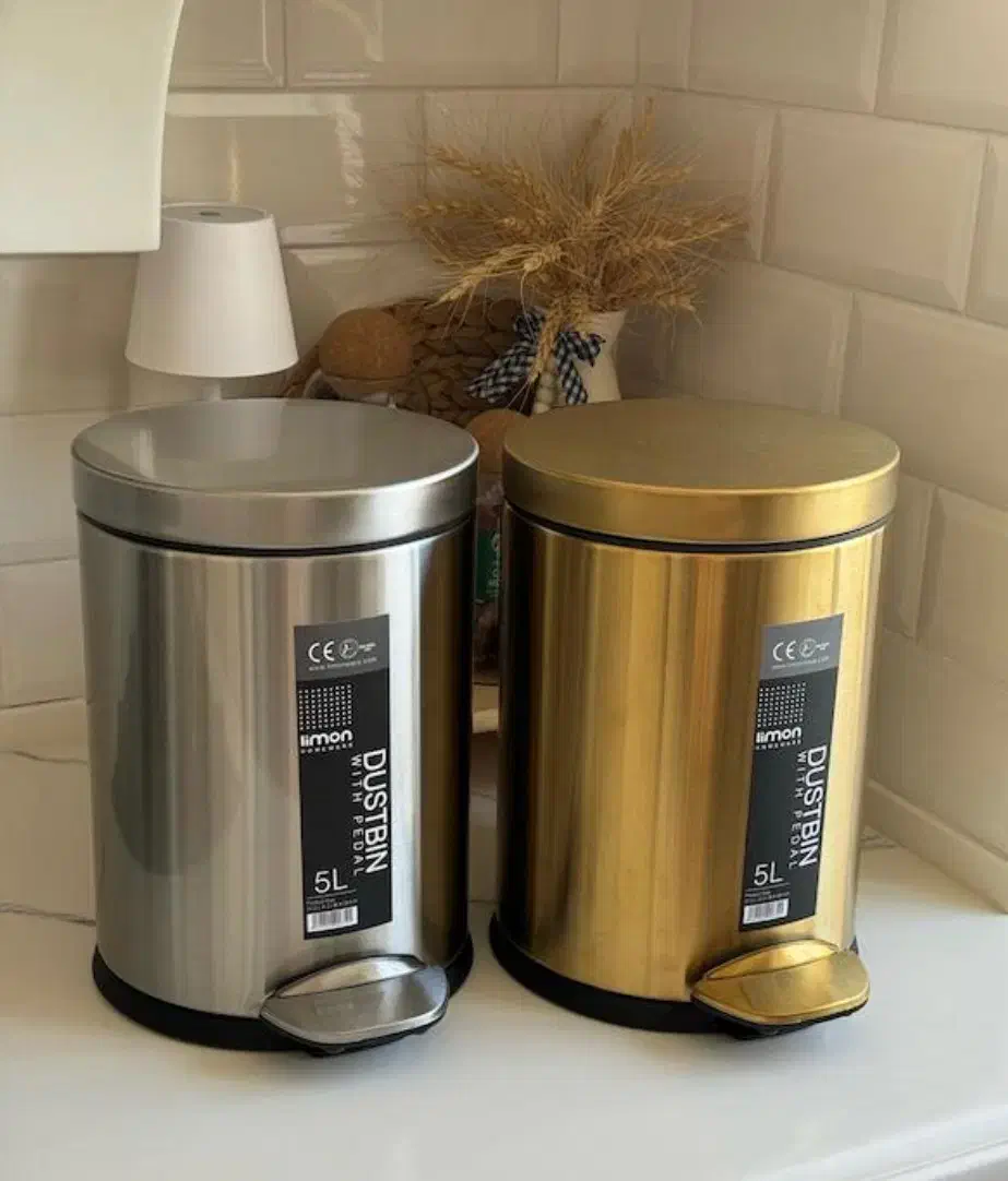 سطل پدالی استیل لیمون|لوازم نظافت|ری, دیلمان|دیوار
