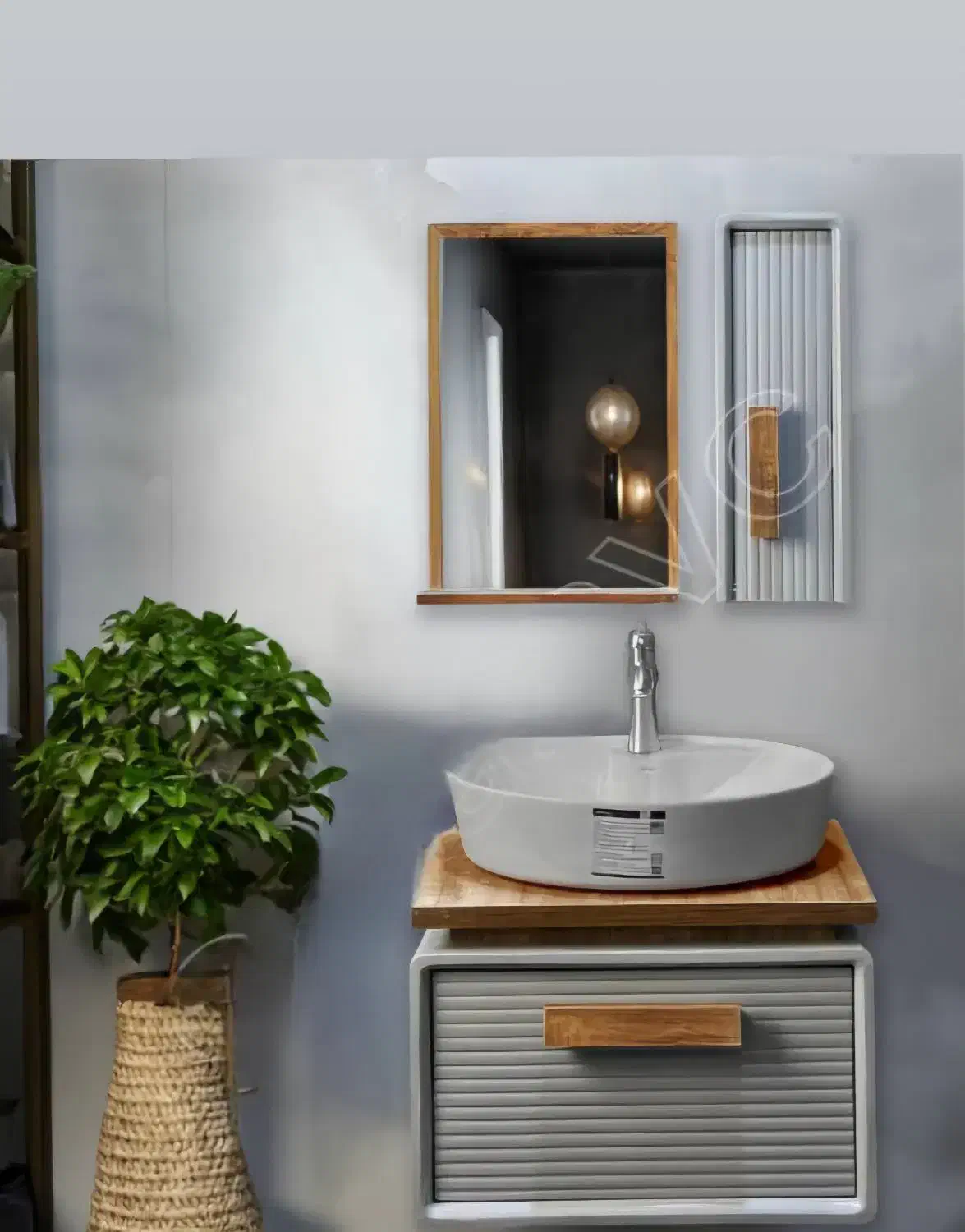 روشویی +  طرح چوب مدل N110|لوازم سرویس بهداشتی|اصفهان, مرداویج|دیوار