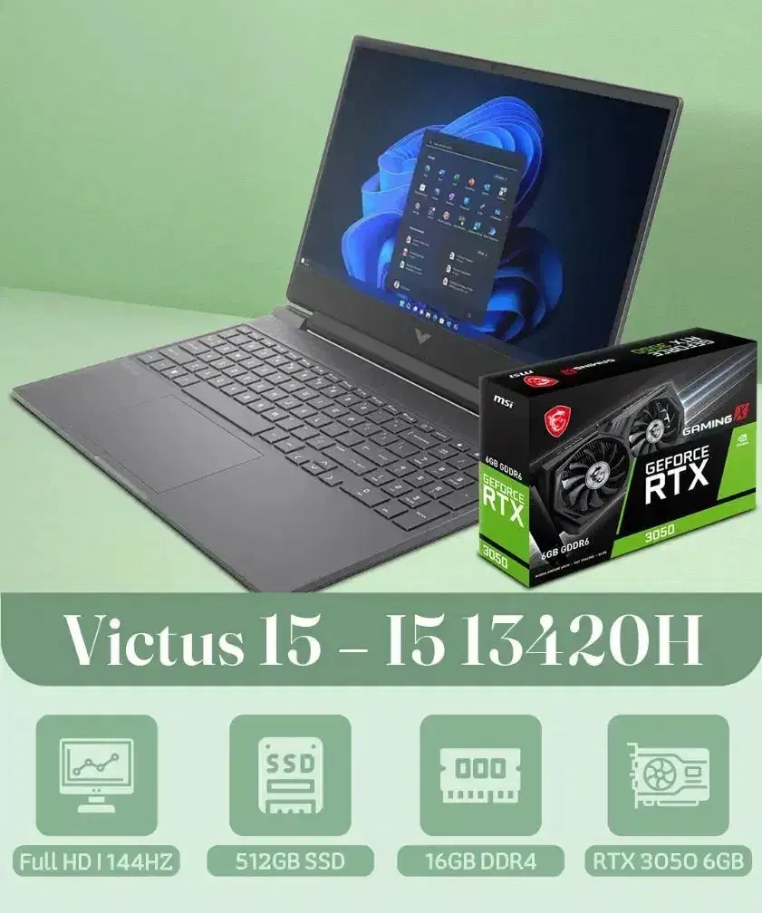 فروش ویژه لپ تاپ اچ پی ویکتوس گیمینگ|رایانه همراه|قشم, |دیوار