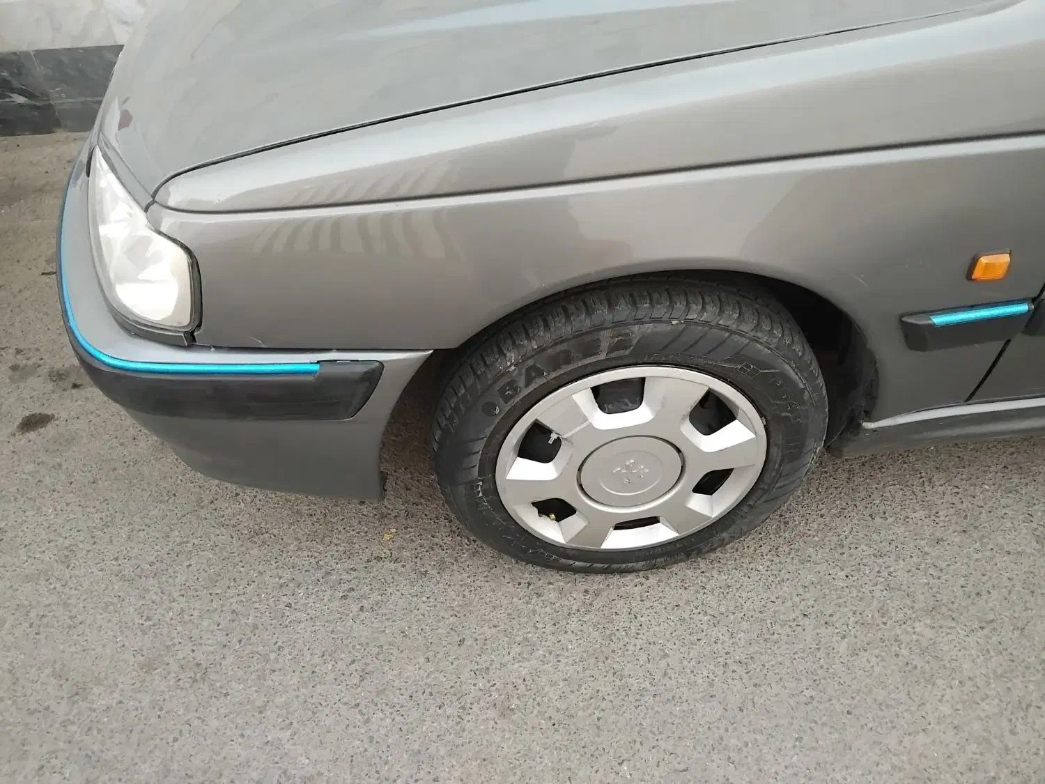 پژو پارس خاکستری متالک بدون گریسی دوگانه کارخانه|خودرو سواری و وانت|کاشمر, |دیوار