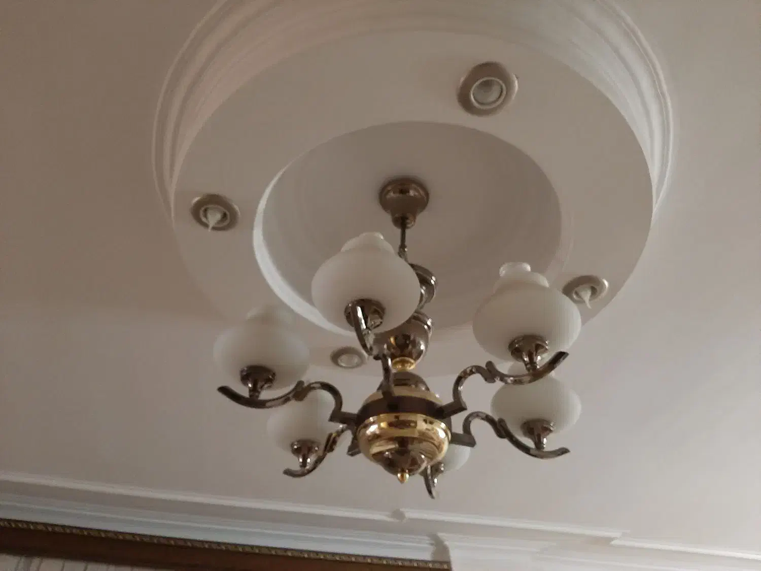 لوستر های برنز سنگین وزن آب طلا خوده|لوستر و چراغ آویز|تهران, ایوانک|دیوار