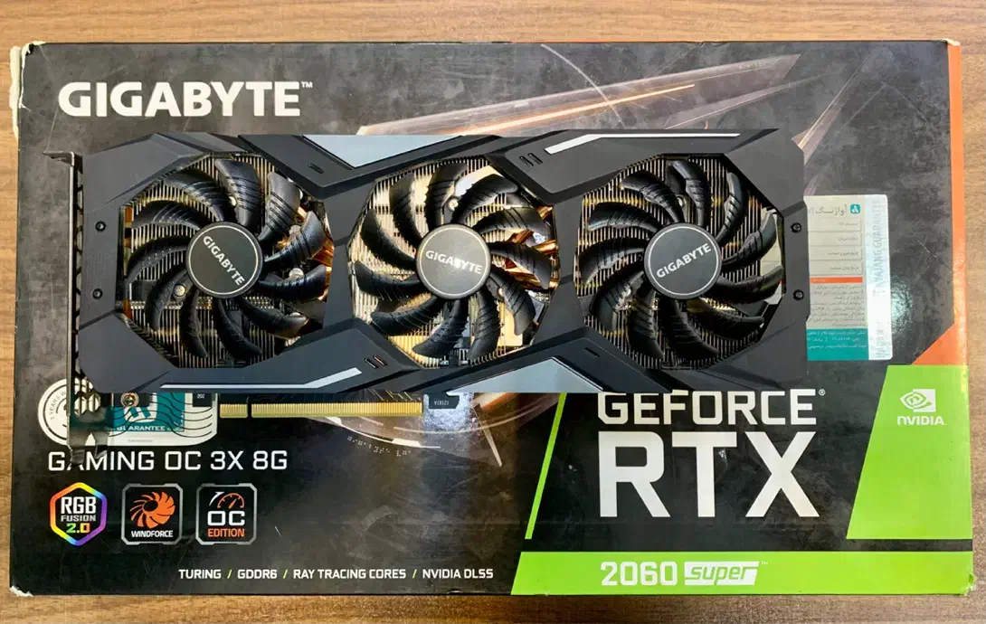 کارت گرافیک RTX 2060SUPER GIGABYTE 3FAN|قطعات و لوازم جانبی رایانه|مشهد, عامل|دیوار