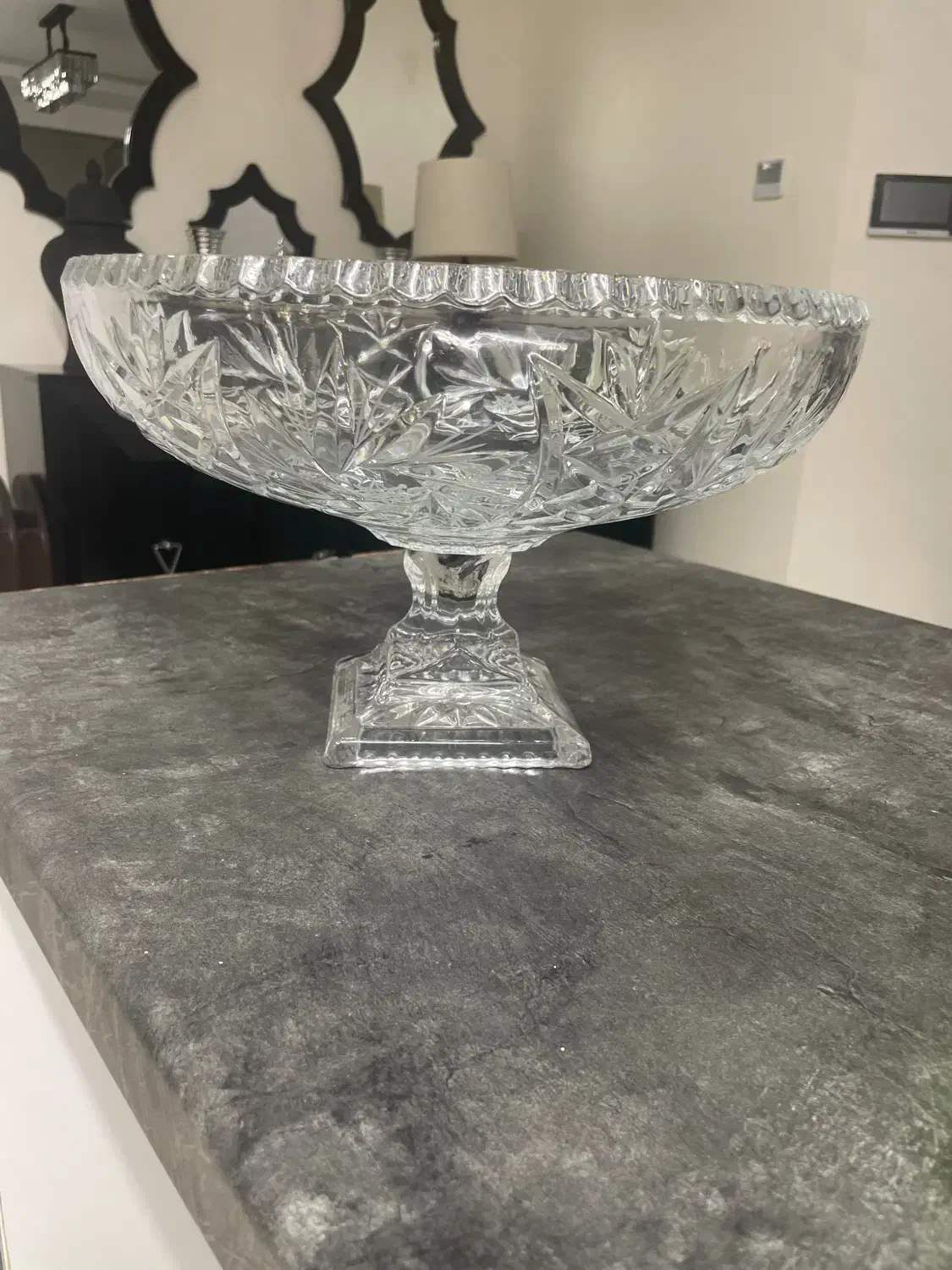 میوه خوری کریستال پایه دار خورشیدی|ظروف سرو و پذیرایی|تهران, شهرک خرازی|دیوار