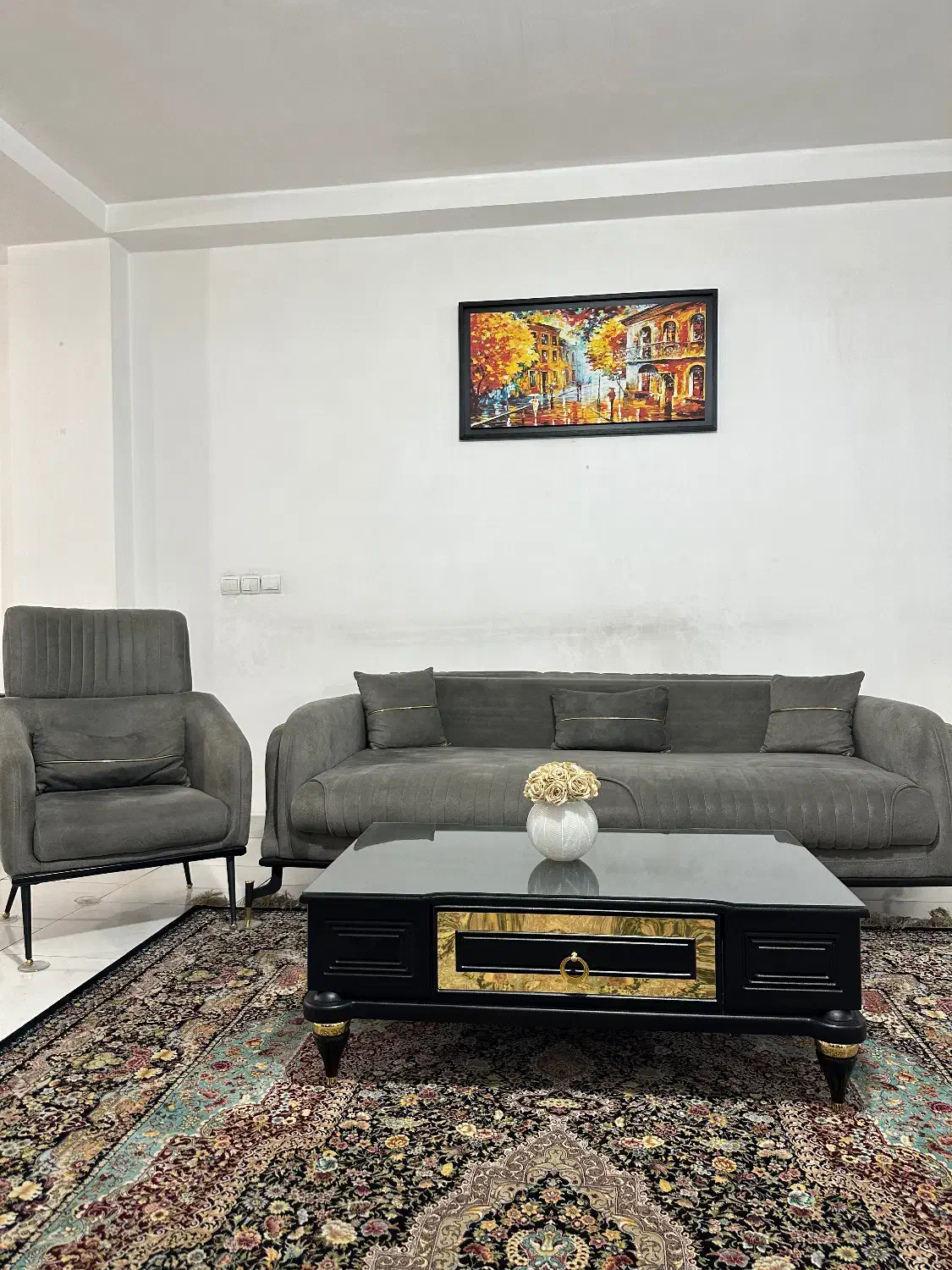 مبل راحتی ۴ نفره|مبلمان خانگی و میز عسلی|فردیس, شهرک شهید حسینی|دیوار