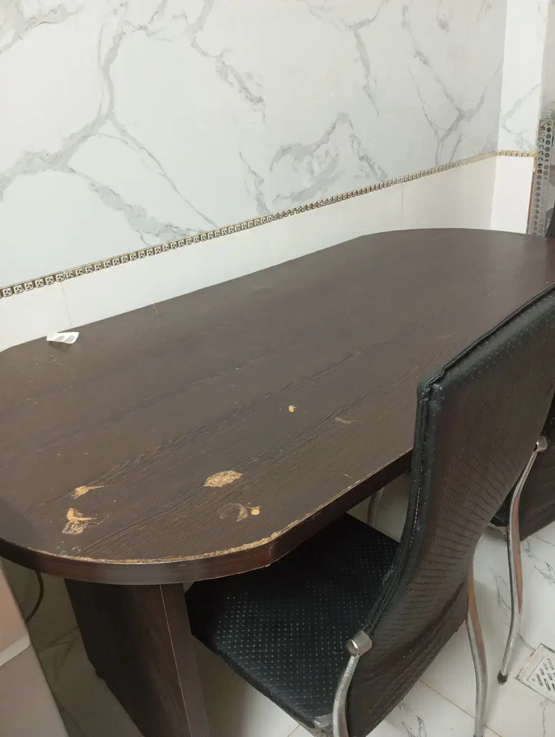 میز با 4صندلی|میز و صندلی غذاخوری|لار, |دیوار