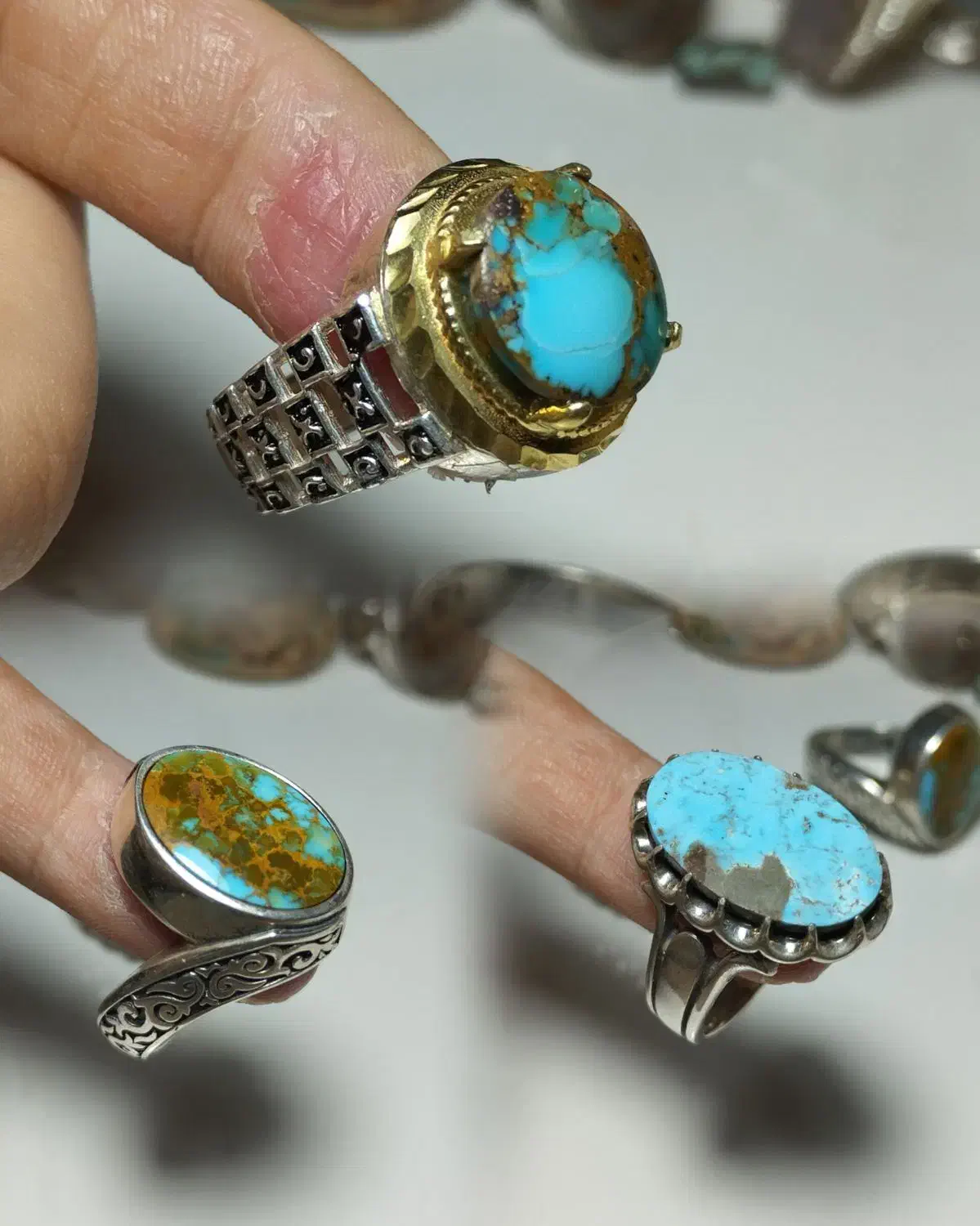 انگشترهای اقتصادی فیروزه مردانه|جواهرات|نیشابور, شهرک فرهنگیان|دیوار