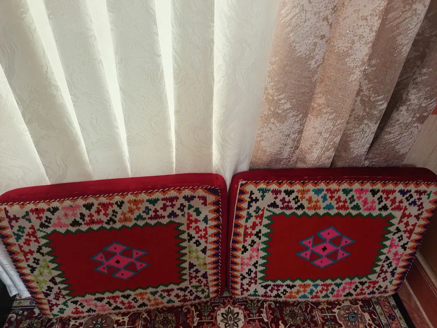 پشتی دستبافت|پشتی|کازرون, |دیوار