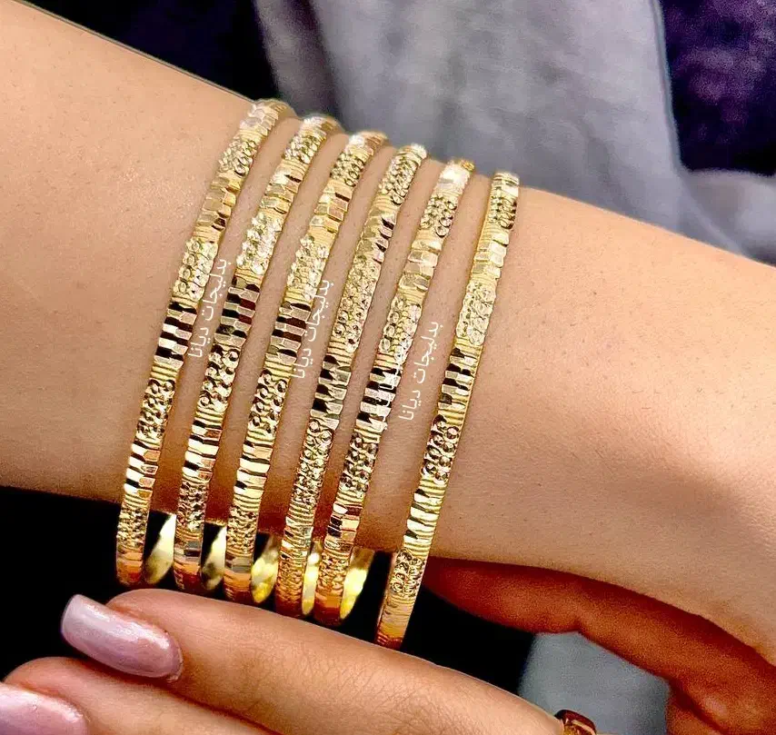 زیباترین النگوهای طلاروس طرح نازلین ضمانتی|بدلیجات|مشهد, بهشت|دیوار