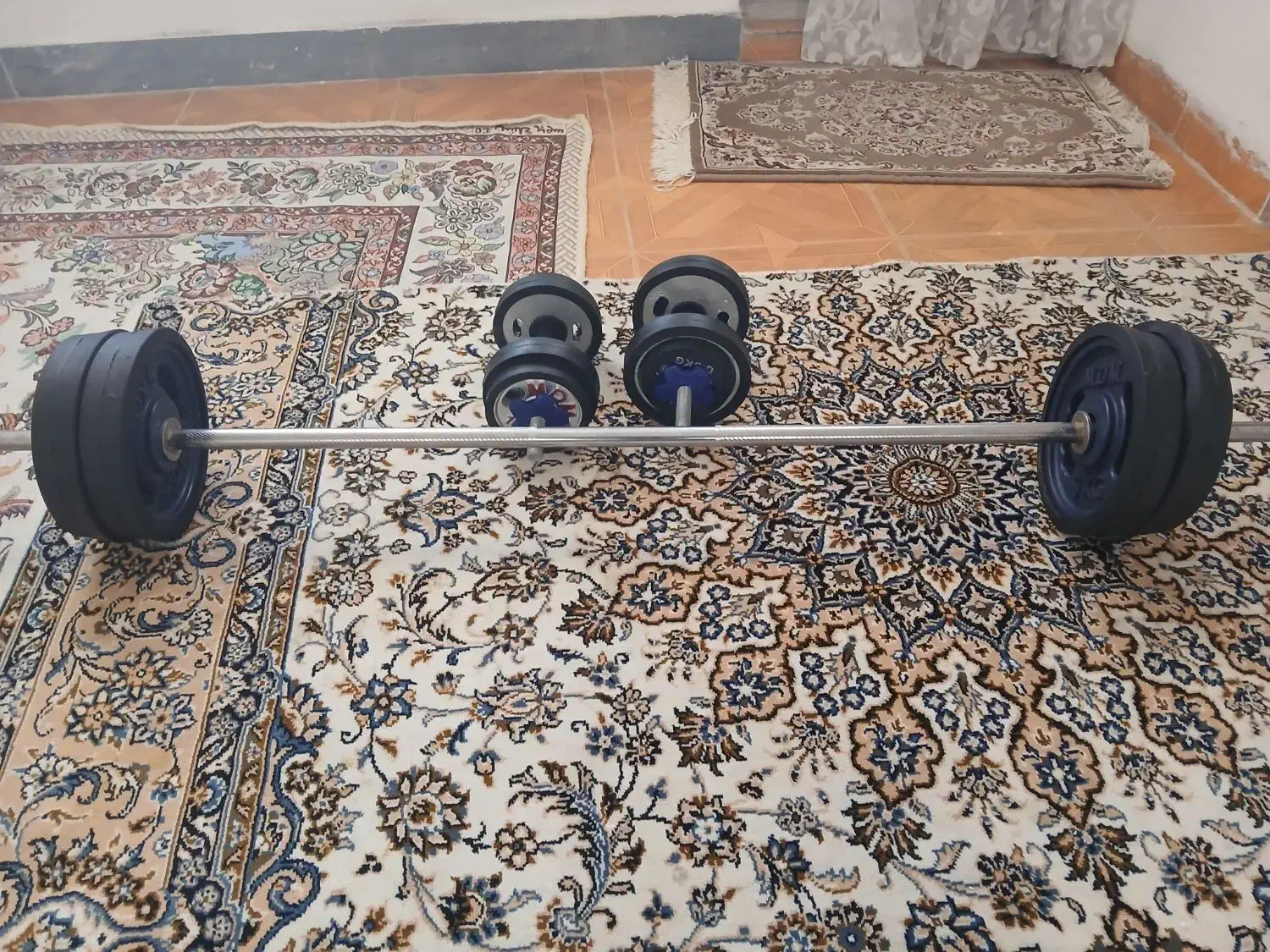 هالتر و وزنه نو آهنی نونو|تجهیزات ورزشی|هشتگرد, هشتگرد قدیم|دیوار